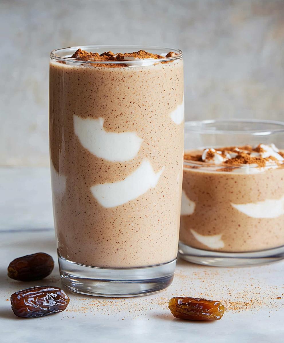 Smoothie cannelle dattes
